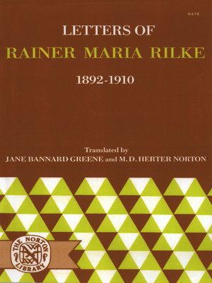 cover image of Letters of Rainer Maria Rilke, 1892-1910